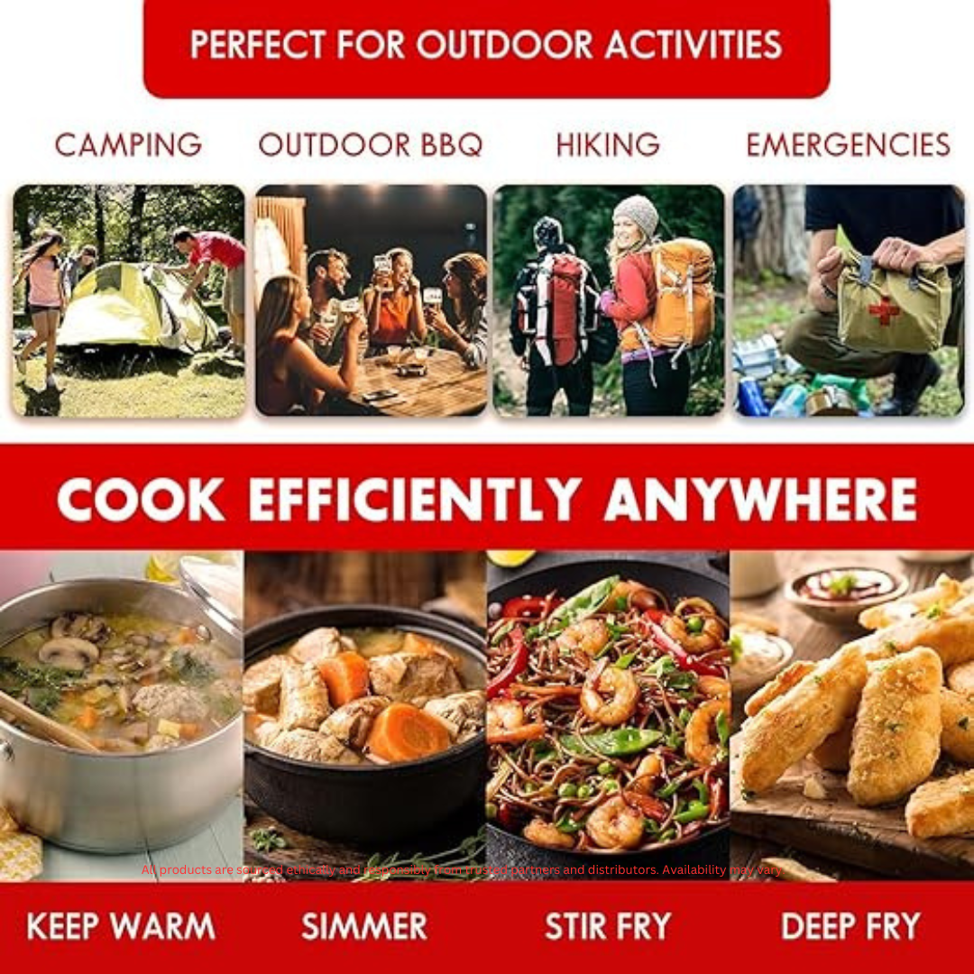 Portable Butane Camping Stove with Carry Case – Compact Outdoor Cooking Solution