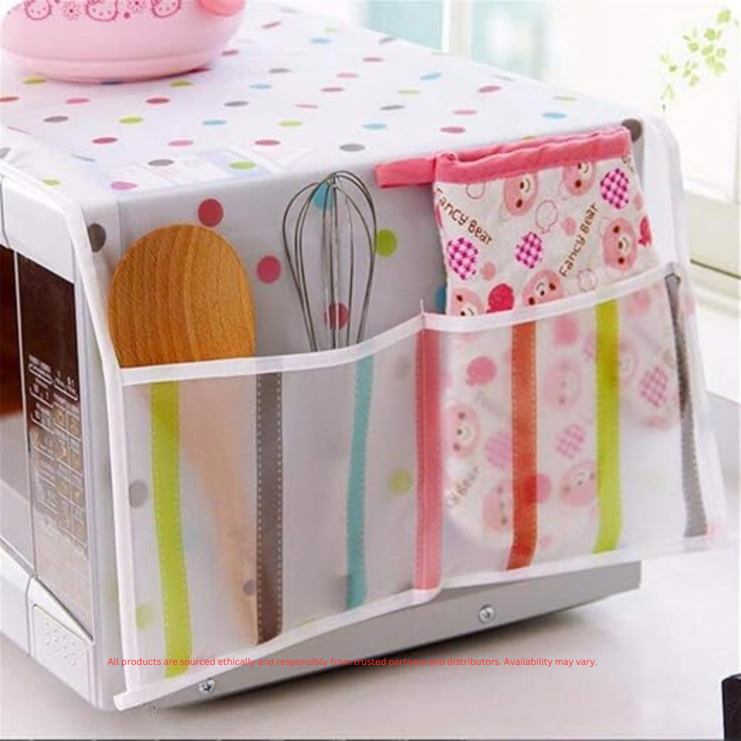 Durable Microwave Oven Cover with Adjustable Design for Kitchen Protection