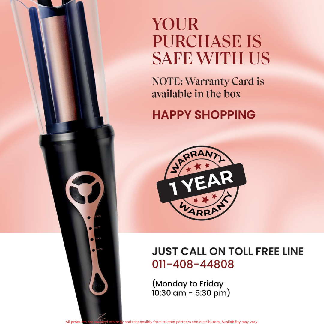 MakeMeBold Automatic Hair Curler – Easy, Tangle-Free Styling with Dual Rotation