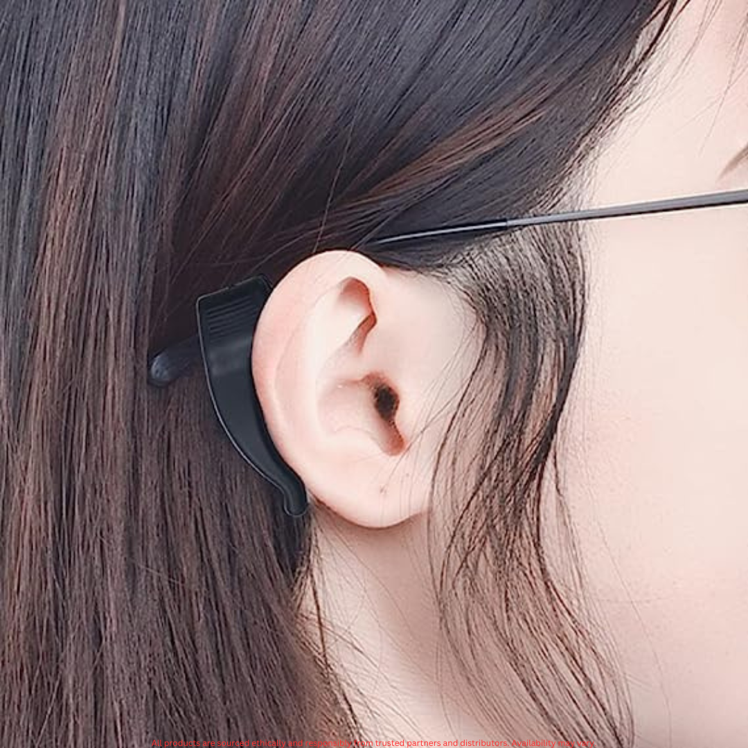 Anti-Slip Silicone Ear Hooks – Secure Grip for Glasses & Sunglasses