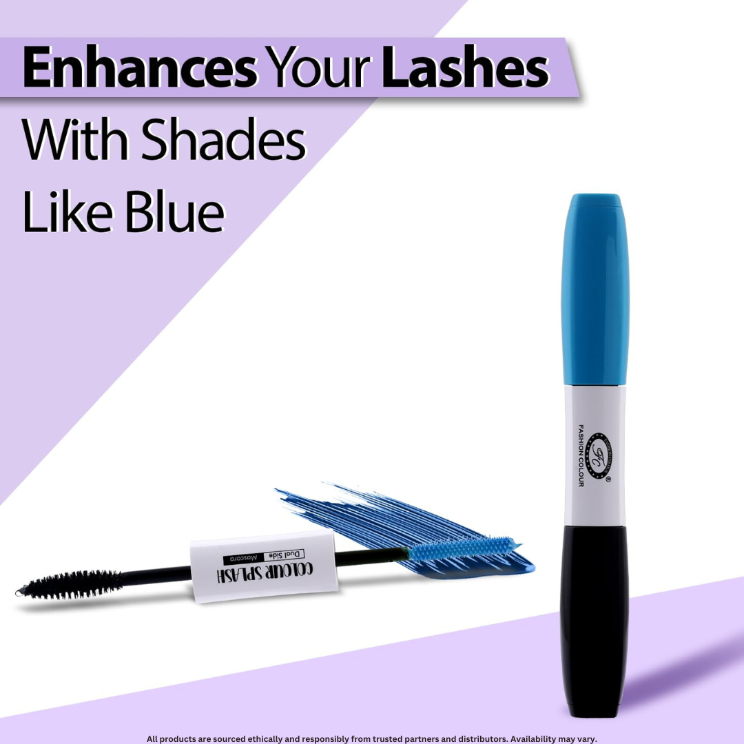 2-in-1 Dual-Sided Mascara for Length & Volume | Smudge-Free, Clump-Free, Intense Black Finish