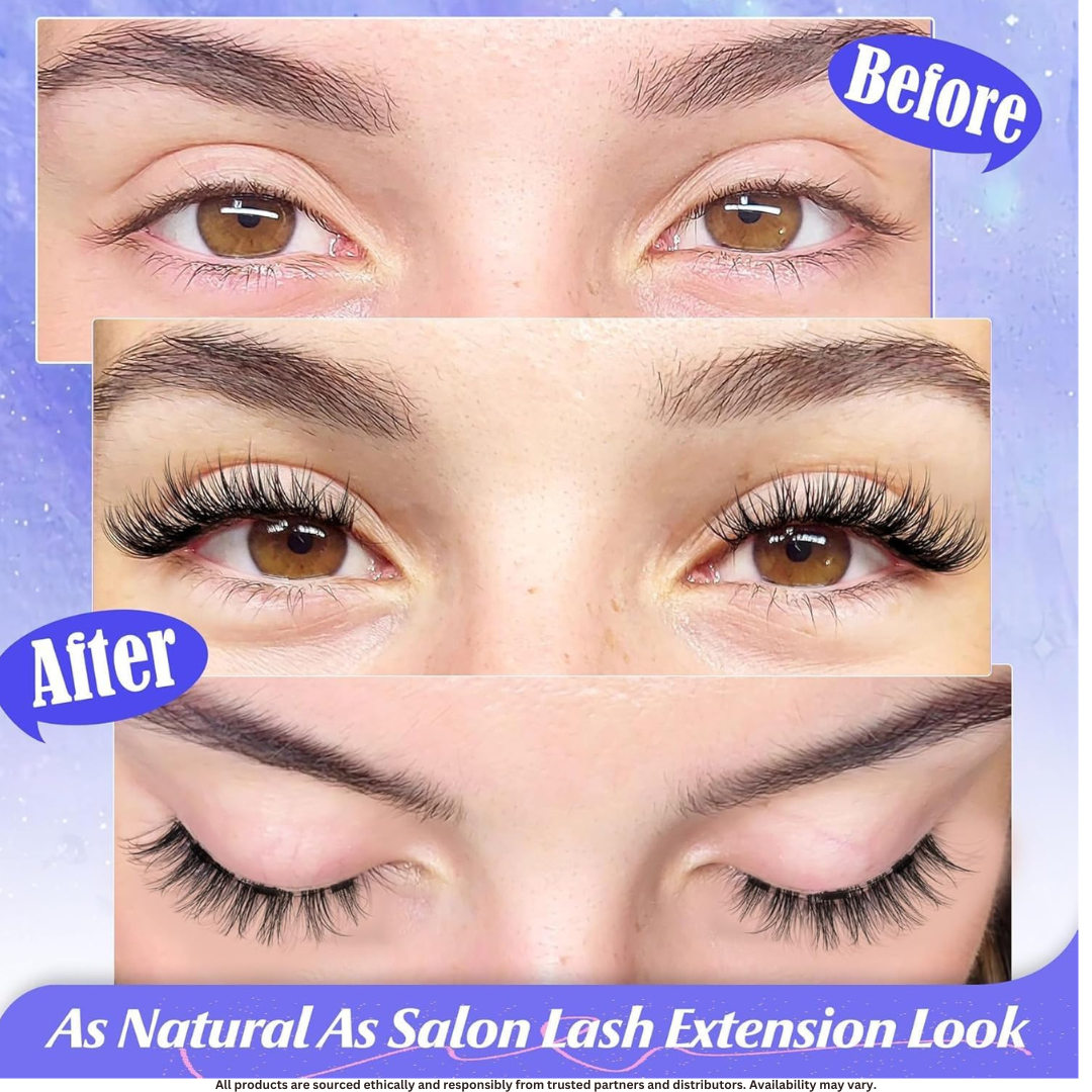 Magnetic Eyelashes with Applicator | No Glue Needed | Easy, Natural & Comfortable Lash Enhancement
