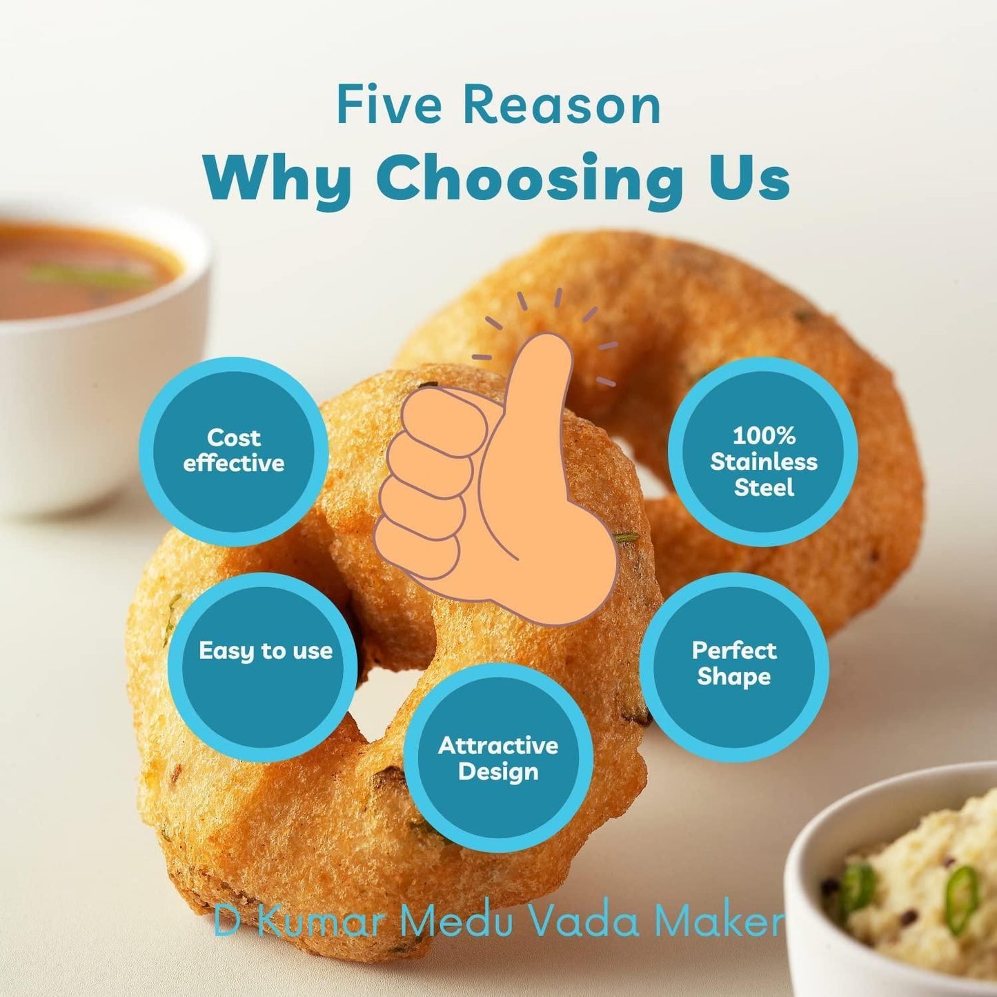 Create Perfectly Shaped Medu Vadas with our Stainless Steel Vada Maker