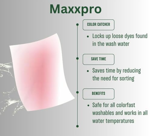 MaxxPro Color Catcher Sheets – 25 Pack | Prevent Color Bleeding & Transfer