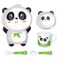 Ortolty Eco-Friendly Bamboo Fibre Kids Dinner Set – Cartoon Print, Non-Toxic & Reusable Tableware
