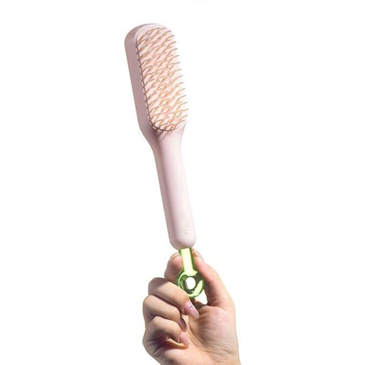 Self-Cleaning Hair Comb – Anti-Static, Retractable & Ergonomic
