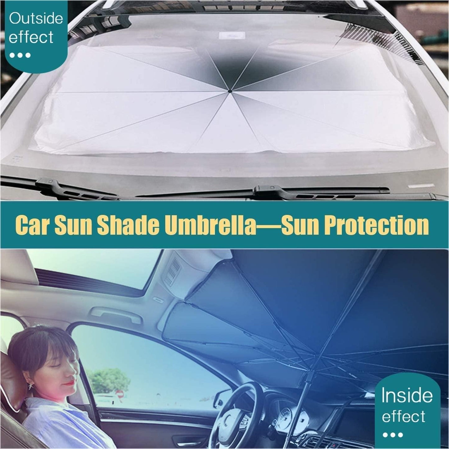 Car Windshield Sun Shade Umbrella | Ultimate Thermal Insulation & Sun Protection