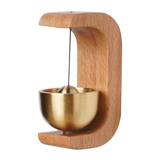 Magnetic Doorbell Wind Chime with Brass Bell | Decorative Home & Office Door Chime