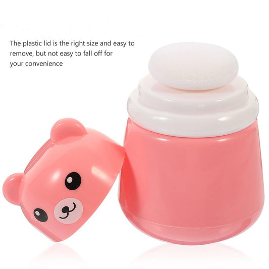 Baby Powder Puff Bottle | Soft Sponge Applicator | Gentle & Travel-Friendly