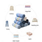 20-Piece Multi-Color Elastic Bands Set | Reusable Travel & Home Organizer | Space-Saving Straps