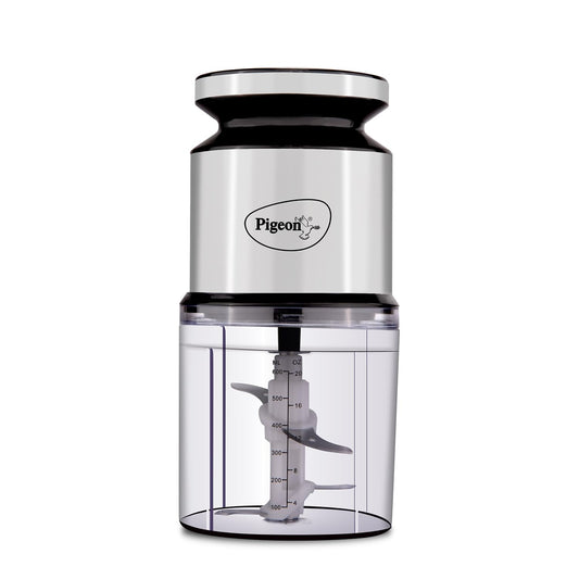 300W Electric Vegetable Chopper with 600ml Unbreakable Bowl | Twin Blades | One Touch Operation