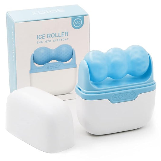 2-in-1 Ice Face Roller – Puffiness & Wrinkle Relief | Cooling Massage