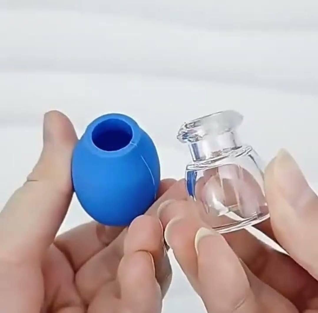 Glass & Silicone Facial Cupping Set – Skin Rejuvenation & Anti-Aging