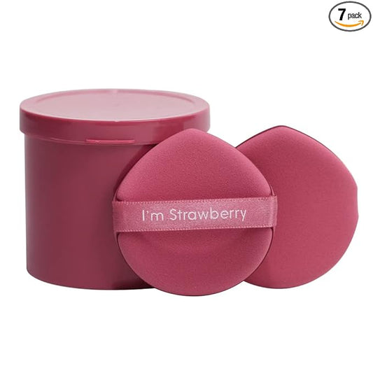 7PCS Non-Latex Makeup Sponge Puff Set – Soft & Reusable Beauty Blenders for Dry & Wet Use