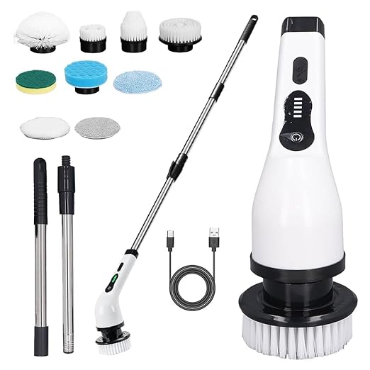 Electric Cleaning Brush – Cordless, Rechargeable, and Versatile Cleaning