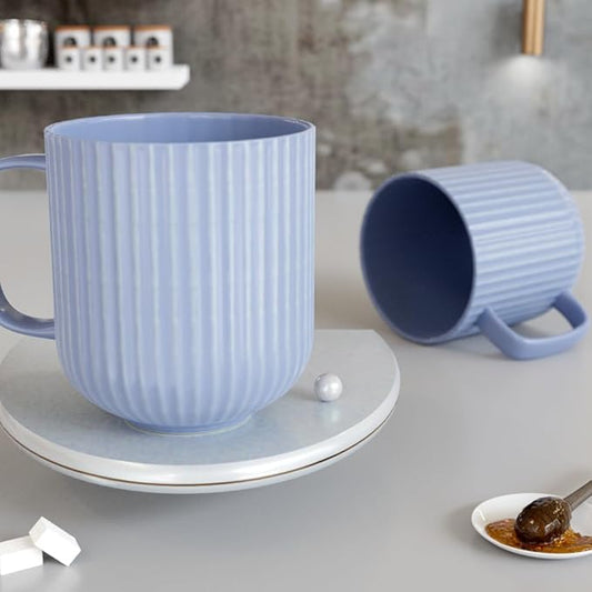 Handmade Ceramic Cup & Tray Set – Gift for Birthday, Diwali, Valentine’s Day