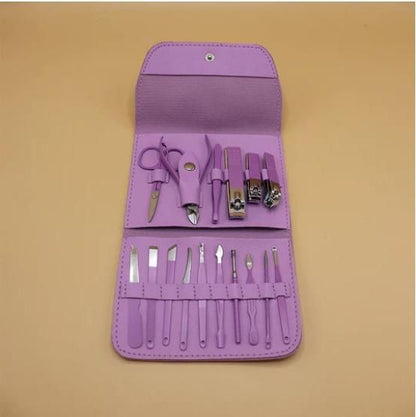 Manicure & Pedicure Set for Women | Travel Nail Kit with Clippers