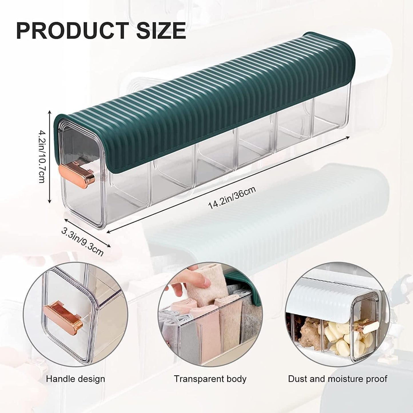 Wall Hanging Transparent Underwear Storage Box – Space-Saving Organizer