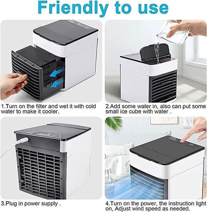 Mini Air Conditioner Air Cooler 3-in-1 Multifunctional Portable Cooling Unit - Multicolor