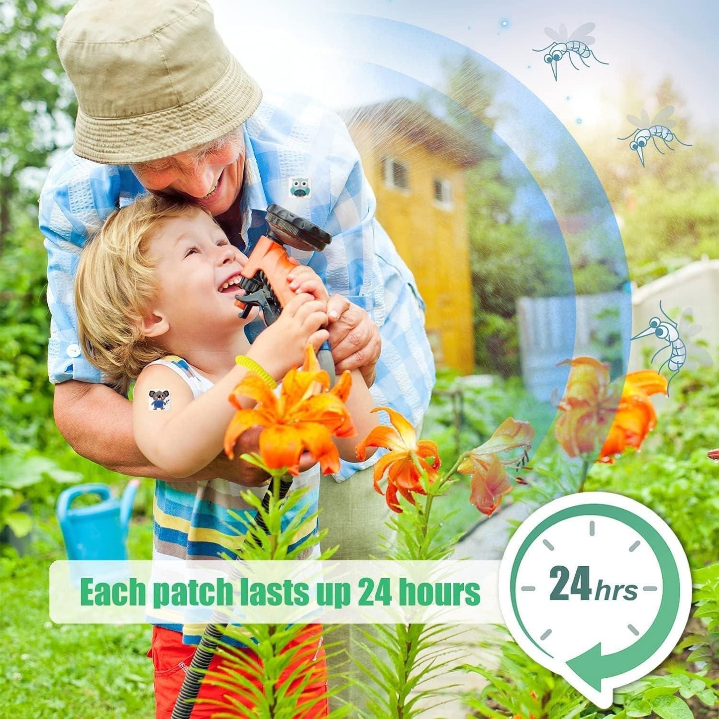 Natural Mosquito Repellent Patches (Pack of 36) for Outdoor Protection