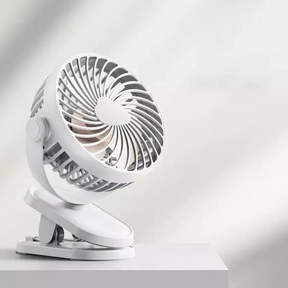 Portable Desk Fan with 360° Rotation and 10000mAh Rechargeable Battery