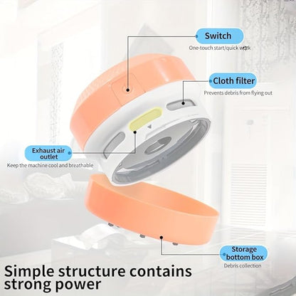 Mini Robot Vacuum Cleaner – Cordless & Portable for Desktop & Home