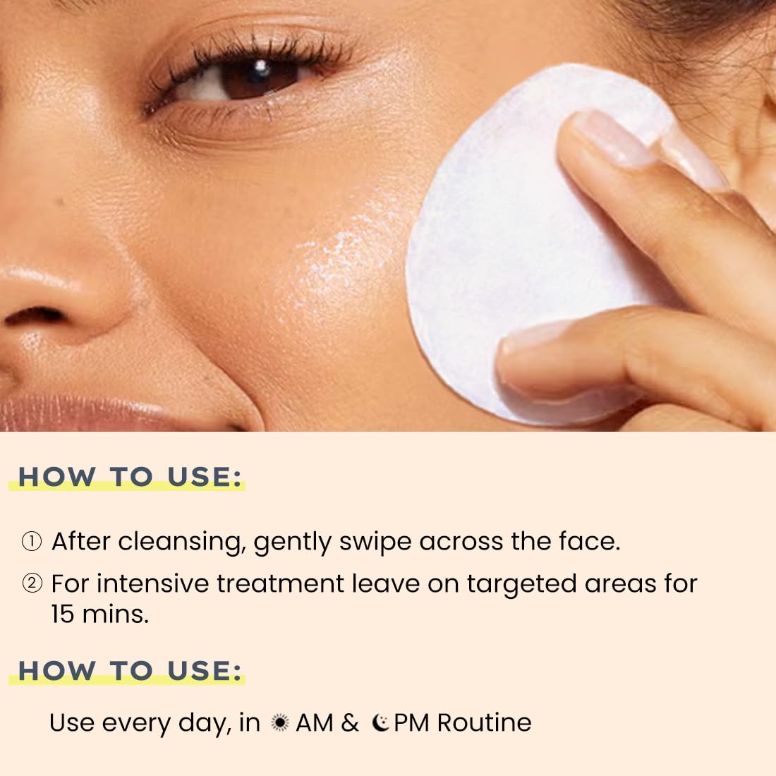 44% Rice Water Brightening Serum Pads – Glow & Hydrate