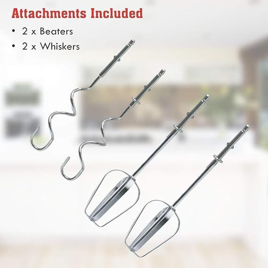 AMENDAS 7-Speed Hand Mixer with Stainless Steel Blades - Portable & Ergonomic