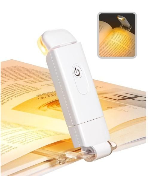 Mini USB Rechargeable Book Reading Light | Eye-Friendly LED Clip-On Light