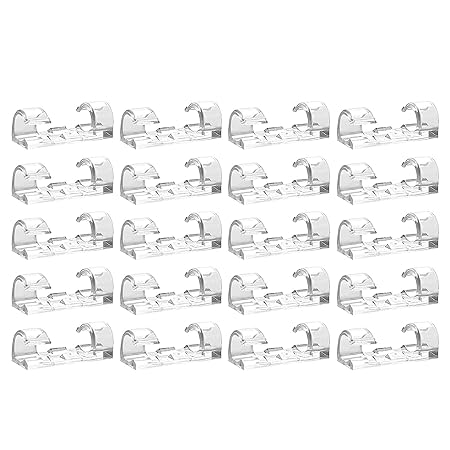Jaini Enterprise Self-Adhesive Cable Organizer Clips – 60 Pack