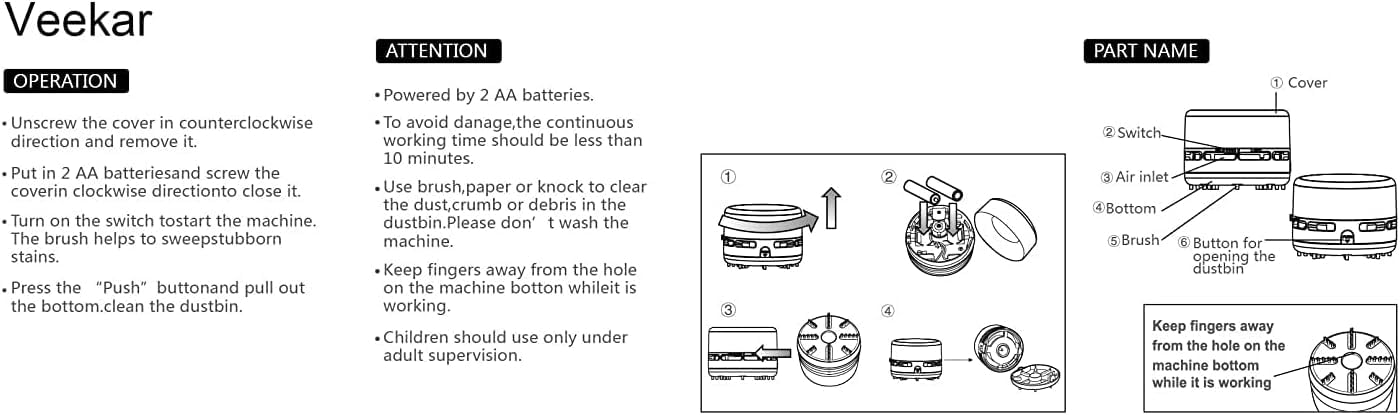 Mini Robot Vacuum Cleaner – Cordless & Portable for Desktop & Home