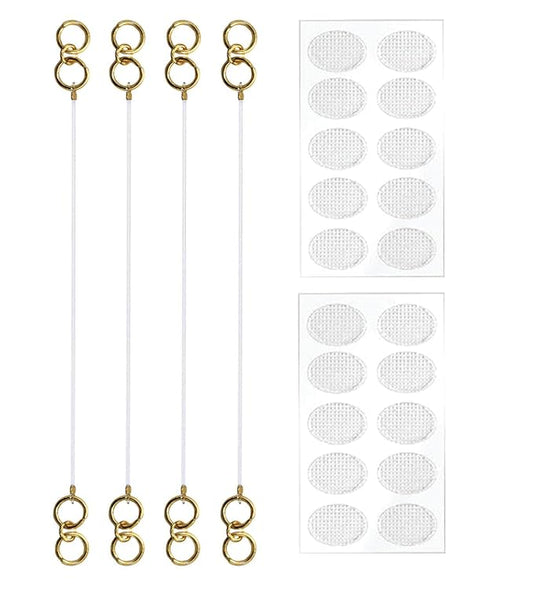 Gold-Plated Ear Support Hooks for Heavy Earrings | Invisible Ear Support