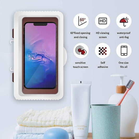 Waterproof Phone Holder – Touchscreen, No-Trace Hanging