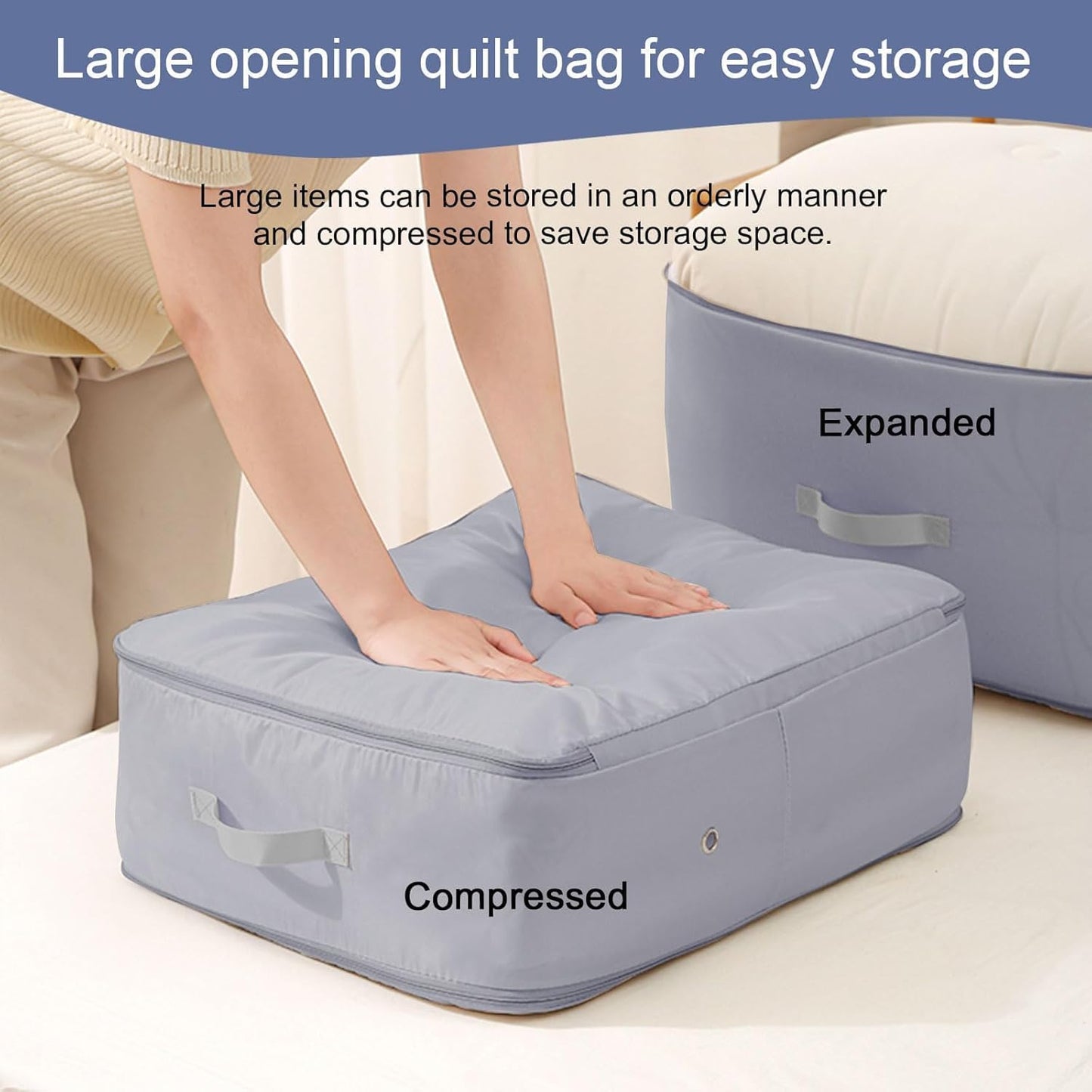 Self-Compression Travel Storage Bag – Space-Saving, Foldable, Lightweight Organizer for Clothes & Essentials