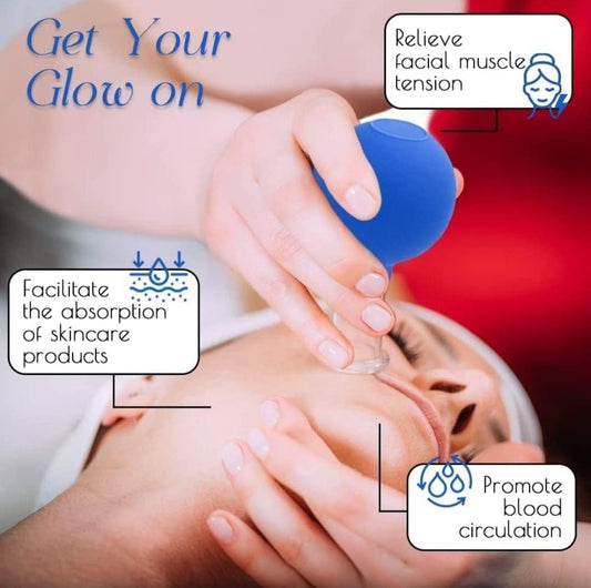 Glass & Silicone Facial Cupping Set – Skin Rejuvenation & Anti-Aging