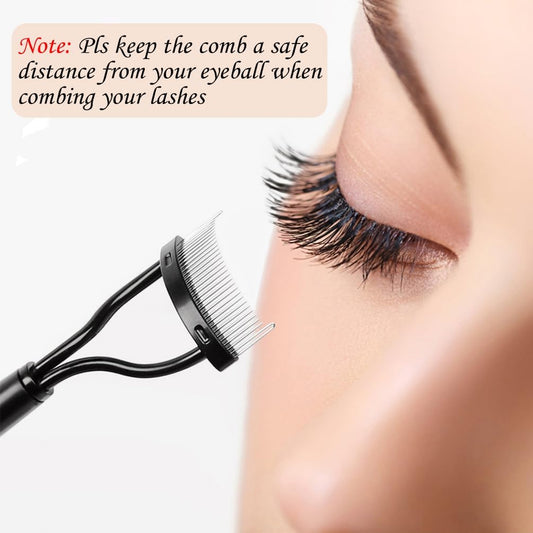 Stainless Steel Eyelash Comb – Clump-Free & Flawless Lashes