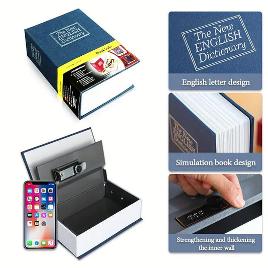 Shopo Book Safe with Combination Lock – Hidden Security for Valuables