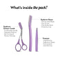 Portable Eyebrow Trimming Kit | Precision Eyebrow Razor & Tweezers
