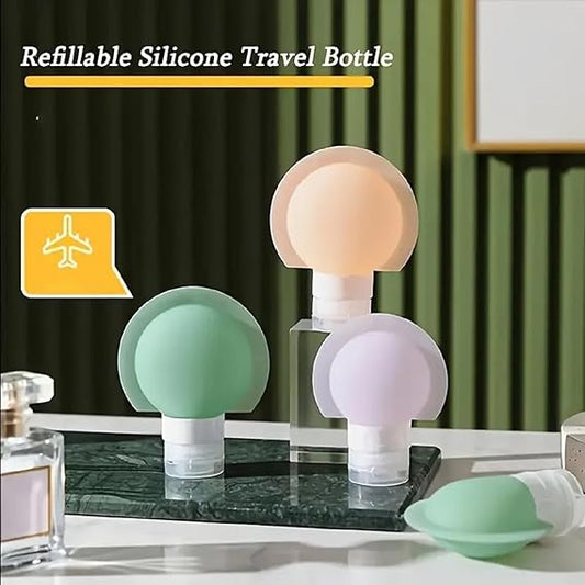 Leak-Proof Travel Toiletries Bottles – Refillable Silicone & PP Containers