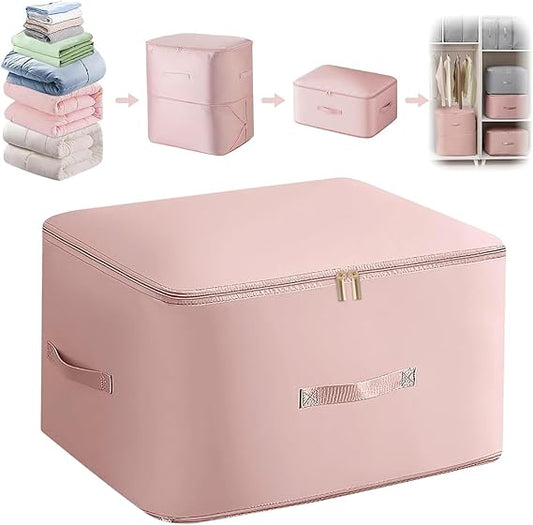 Space-Saving Self-Compression Organizer Bags for Blankets & Bedding