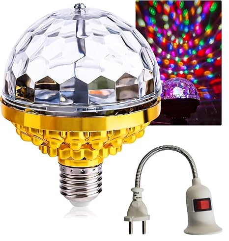 LED Rotating Disco Ball Light – Strobe Effect Party Bulb