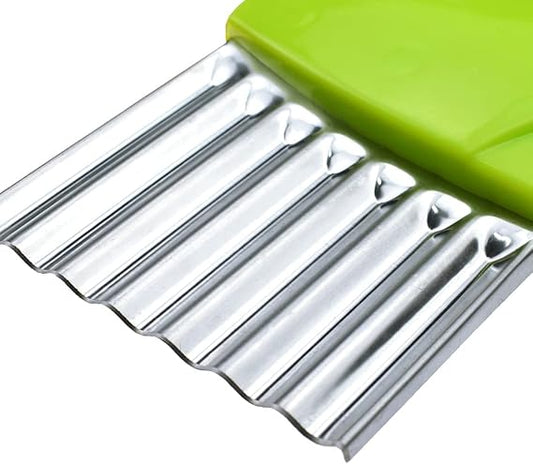 Styxon Stainless Steel Crinkle Cutter for Wavy Slicing and Veggie Prep