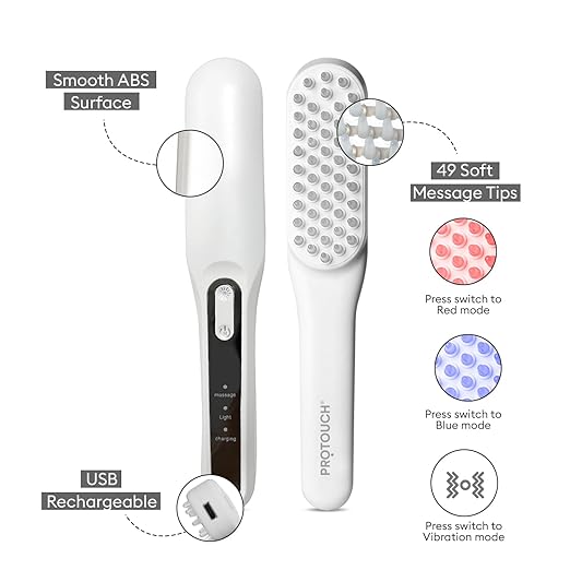 PROTOUCH LED Comb – Battery-Powered Hair Care Tool for All Hair Types