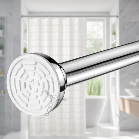 Adjustable Stainless Steel Tension Shower Rod | No-Drill, Rust-Resistant & Heavy-Duty