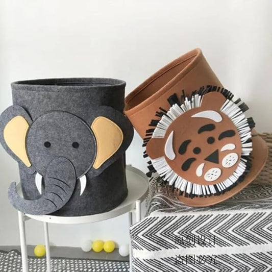 Foldable Storage Basket with Handle | Desktop Organizer for Office, Kids Room & More