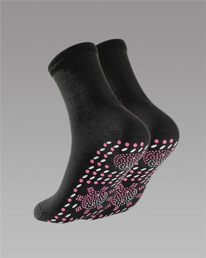 Tourmaline Self-Heating Massage Socks – Ultimate Foot Warmers for Winter