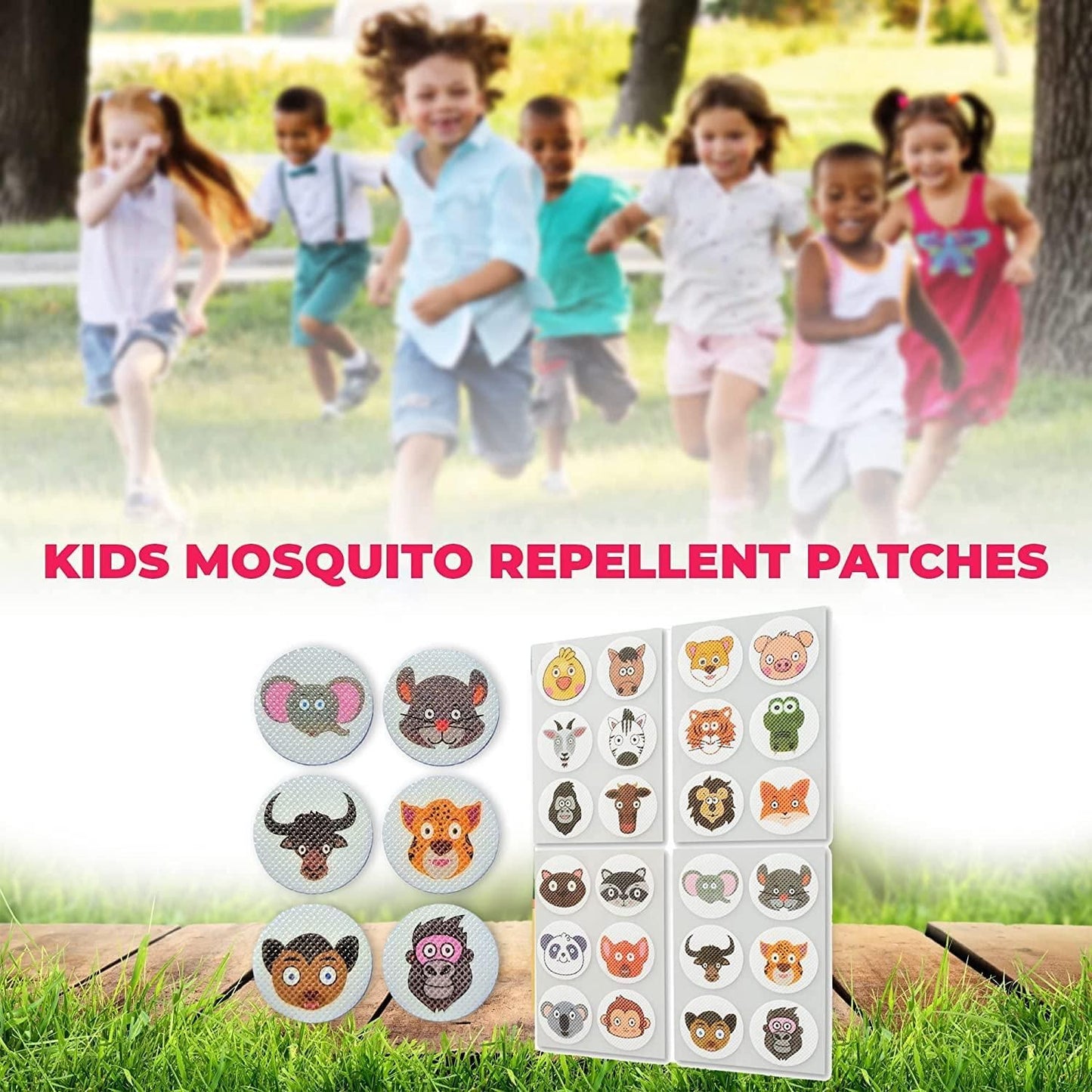 Natural Mosquito Repellent Patches (Pack of 36) for Outdoor Protection