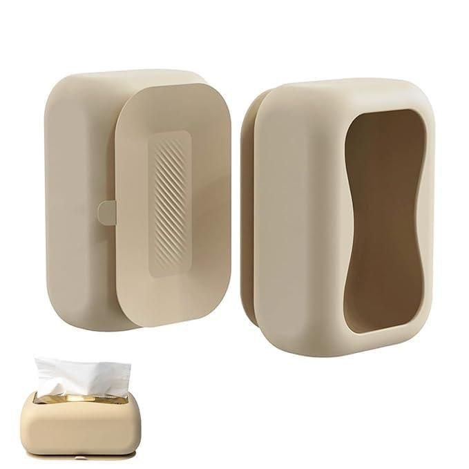 Suction Cup Tissue Box | Silicone Napkin Storage Box | Square Tissue Holder