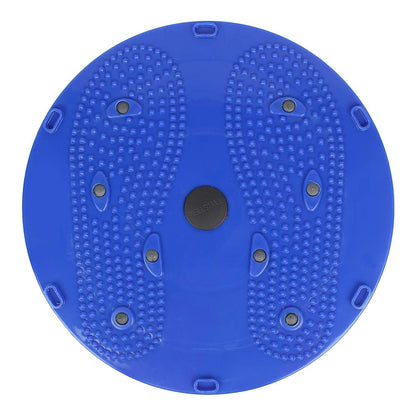 Waist Disk Acupressure Magnet Reflexology Slimming Belly Twister - 2 in 1 Exerciser (Blue)