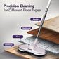 Electric Spin Mop with Spray & Swivel Handle – Ideal for Tile, Wood, Marble Floors
